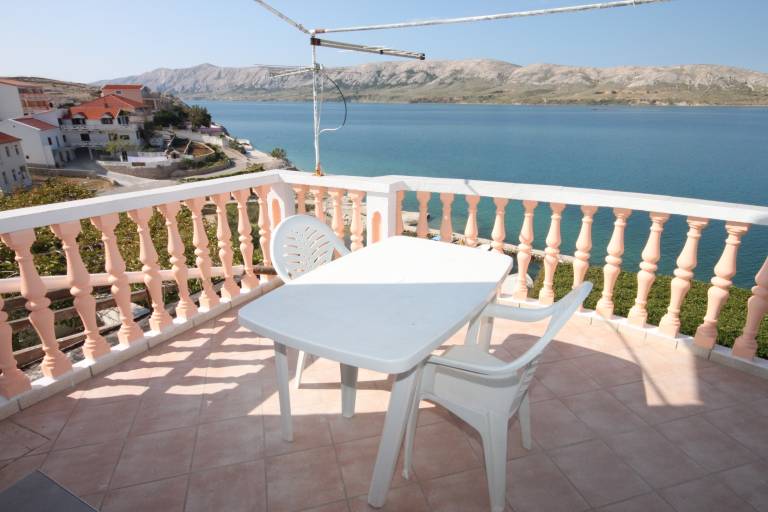 Two bedroom apartment with terrace and sea view Zubovići (Pag) (A-6394-b) in Senj