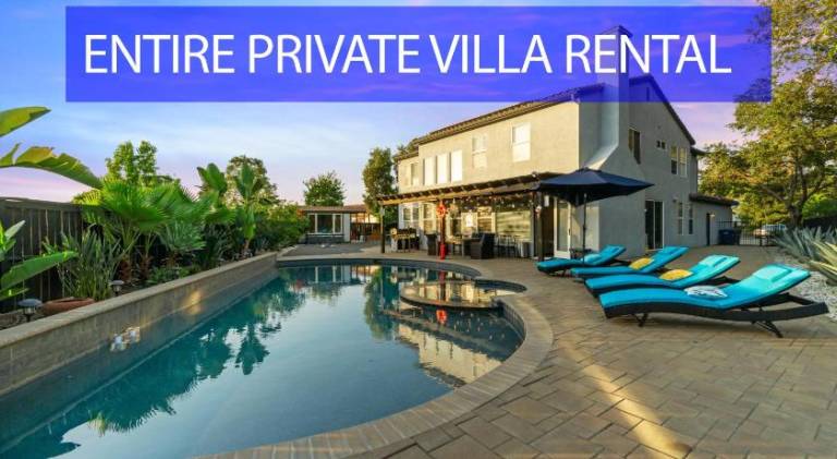 Entire Private Home with 5 Bedrooms 4 Bathrooms 3000 Sq ft Villa, Pool, Hot Tub, Nature, Garage, Win in Fallbrook, CA