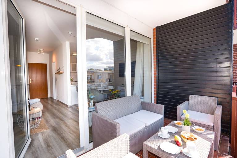 Modernes Appartement Sonnenkieker mit Balkon und Terrasse direkt am Deich — photo 2