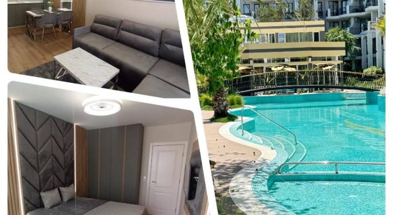 Rental apartment with yard, private pool & hot tub | Pet-friendly in Burgas