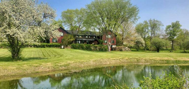 The Old Orchard Home surrounded by a small apple orchard, large meadows, and a private pond — photo 2