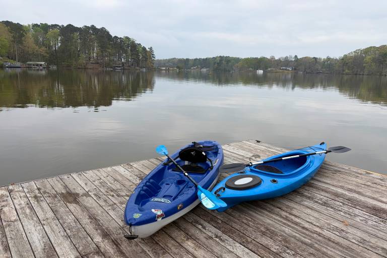 Private On-Site Boat Dock: Cabin on Lake Jordan — photo 3