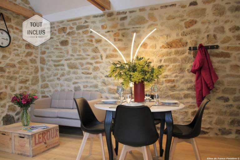 Ferienhaus in Fouesnant, Saint-Évarzec f&uuml;r max. 2 Personen am Atlantik
