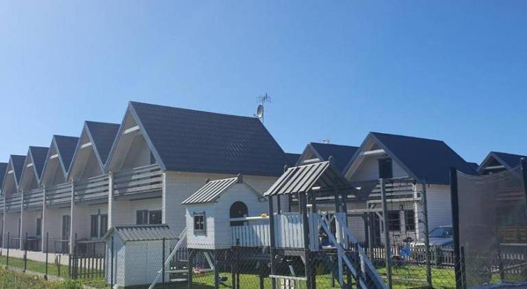 Lodge with terrace, barbeque & garden in Koszalin