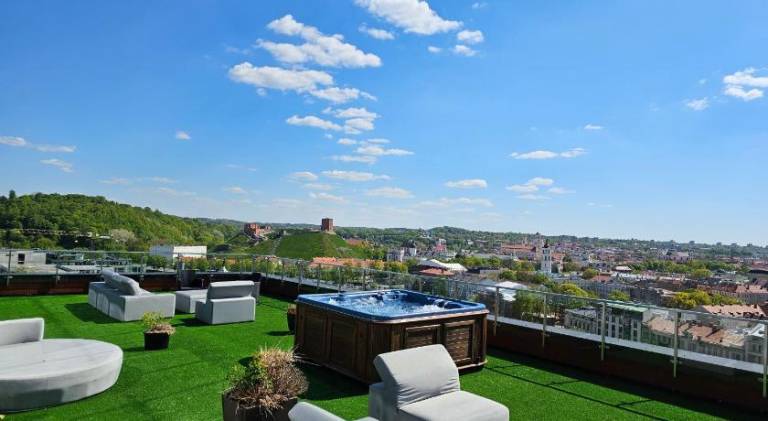 Rental apartment with jacuzzi & terrace | Near Vilnius Cathedral | Dogs allowed — photo 4