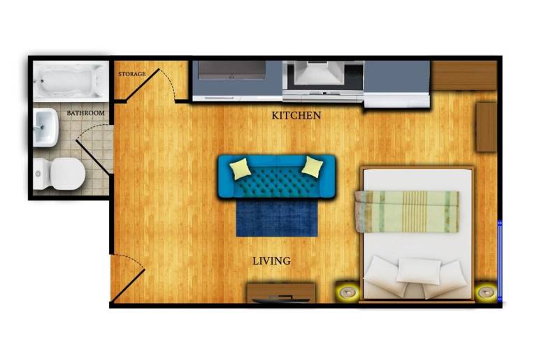 Vacation home with 1 room for 4 persons — photo 4