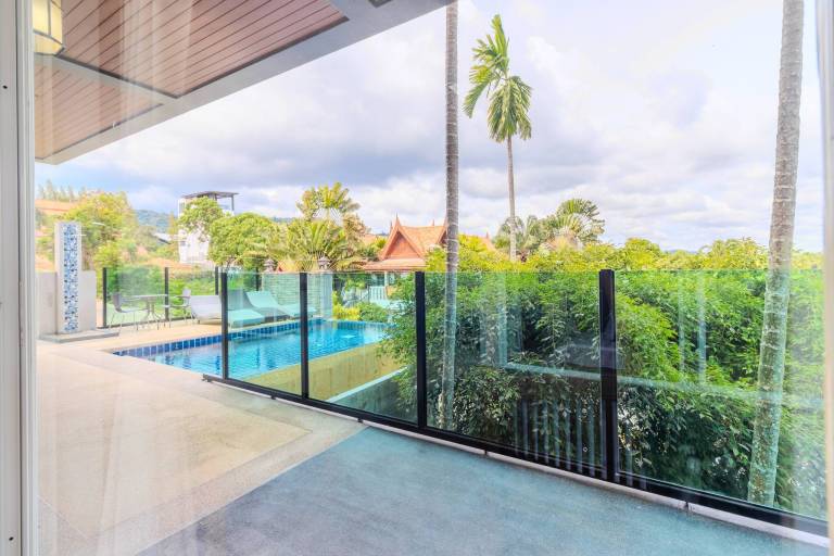 Villa with yard, private pool & sauna | Garden view in Rawai