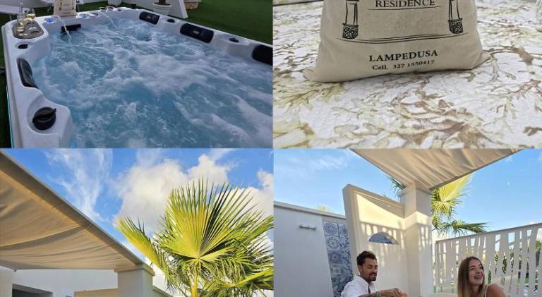 Wonderful holiday apartment with patio, yard & hot tub | Pet-friendly in Lampedusa