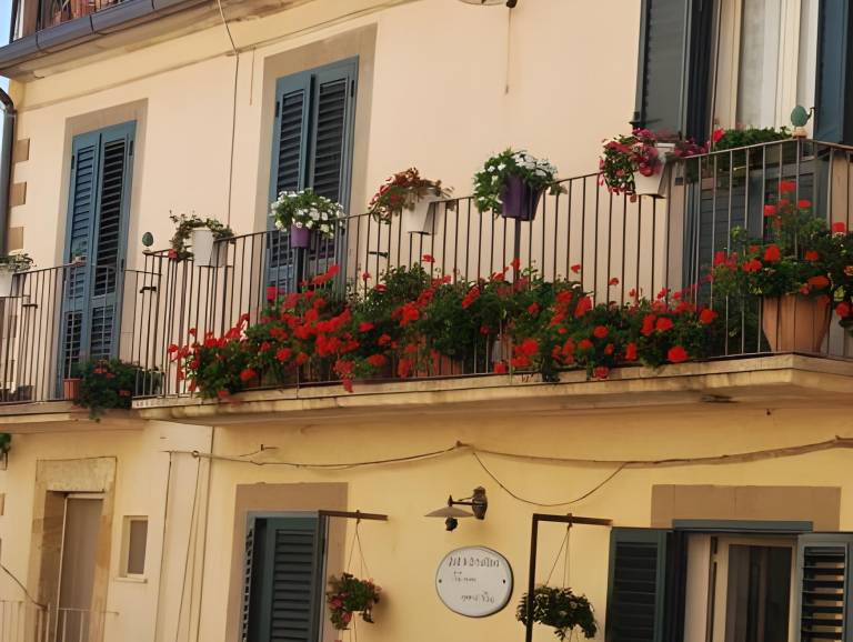 Casa tipica siciliana patronale home BedandBreakfast TreMetriSoprailCielo Camere con vista, colazion in Caltagirone