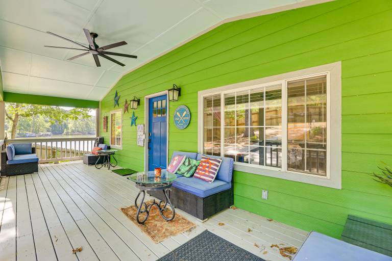 Private On-Site Boat Dock: Cabin on Lake Jordan — photo 2
