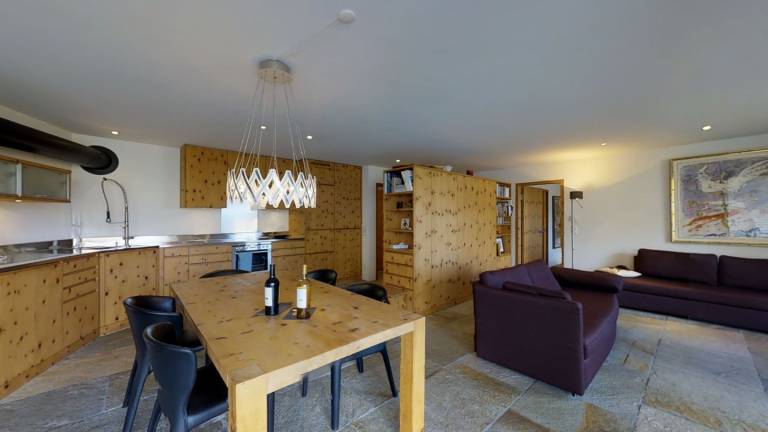 Ferienwohnung mit Hund in Zuoz f&uuml;r max. 4 Personen