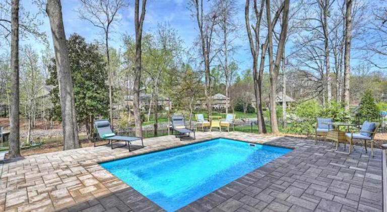 Vacation home with pool in Mooresville, NC