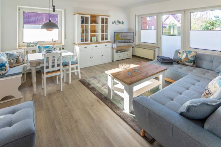 Ferienwohnung mit Hund in Norddeich Nordseeküste Deutschland f&uuml;r max. 2 Personen