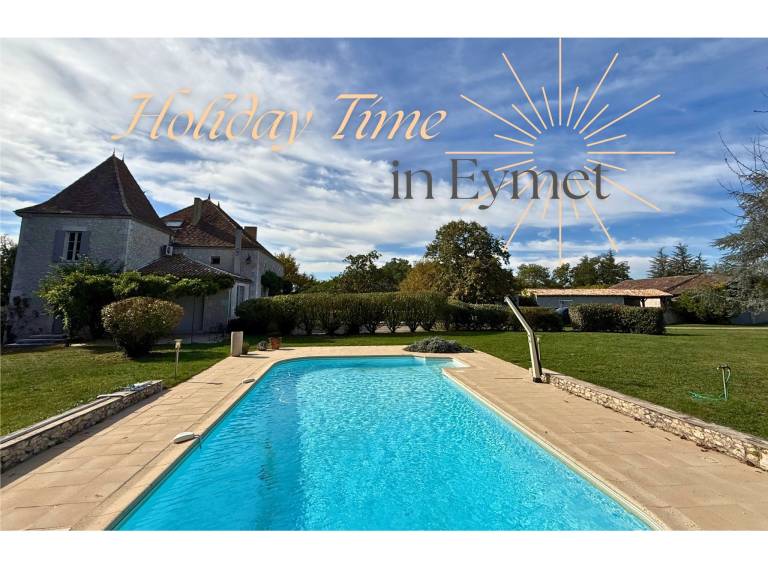 Family-friendly vacation home with yard, pool & patio | Garden view | Perfect for remote work | Dogs allowed in Marmande