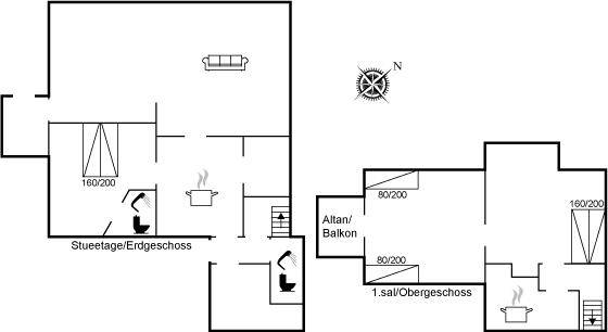 120 m² Ferienhaus ∙ 2 Schlafzimmer ∙ 6 Gäste – Bild 24