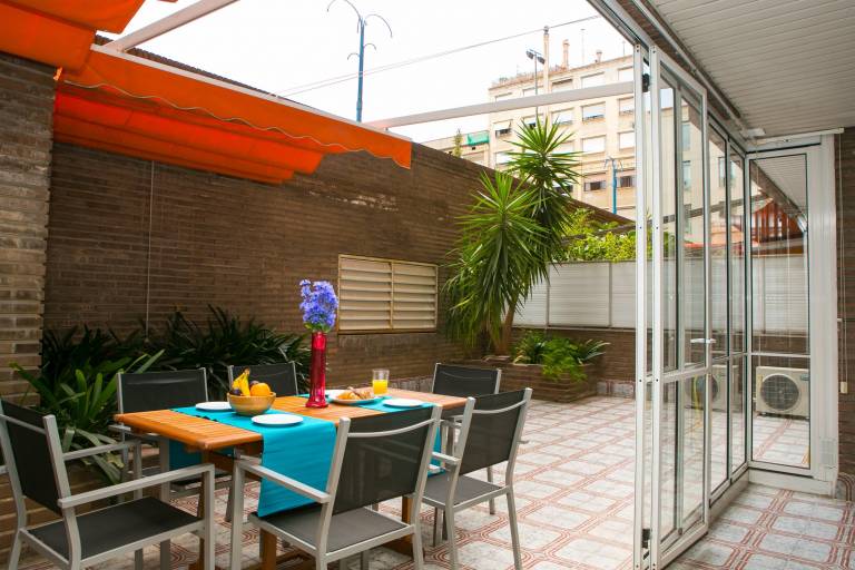 Holiday apartment with terrace | Close to Casa Milà in Barcelona