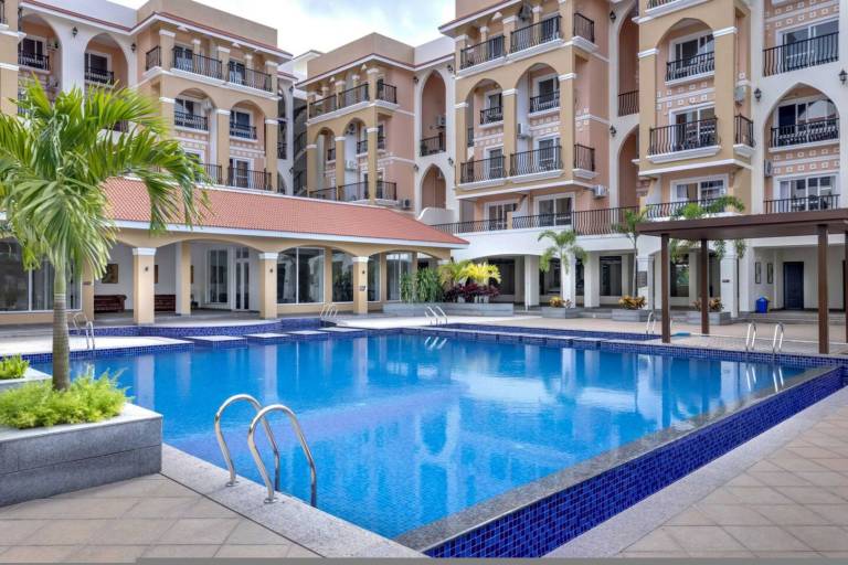 1BR in North Goa Pool Gym & Clubhouse Access