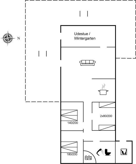 106 m² Ferienhaus ∙ 3 Schlafzimmer ∙ 8 Gäste – Bild 33