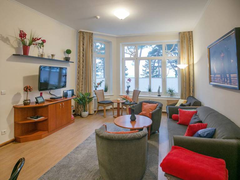 Ferienwohnung mit Meerblick und 2 Schlafzimmern in Binz
