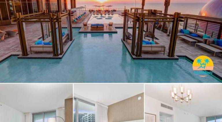 Luxurious Beachfront 2-Bedroom 2-Bathroom with balcony Condo at Lyft Resort & Residences - Miami Bea in Aventura, FL
