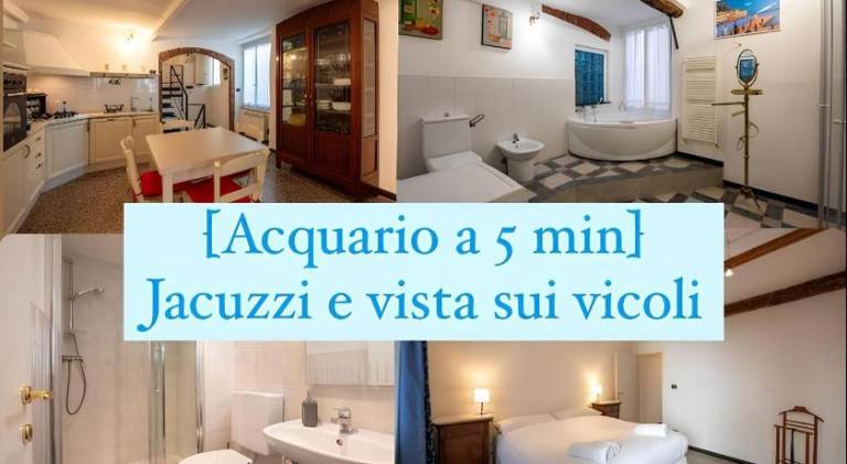 Acquario a 5 min - Jacuzzi e vista sui vicoli in Genoa