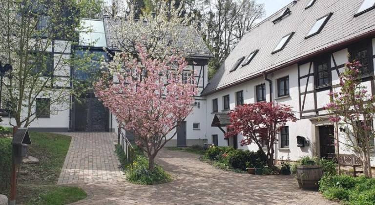 Fewo Brettmuhle, Ferienwohnung im Erzgebirge mit einzigartigem Wellness-Badezimmer, Sauna und Kamin — photo 5