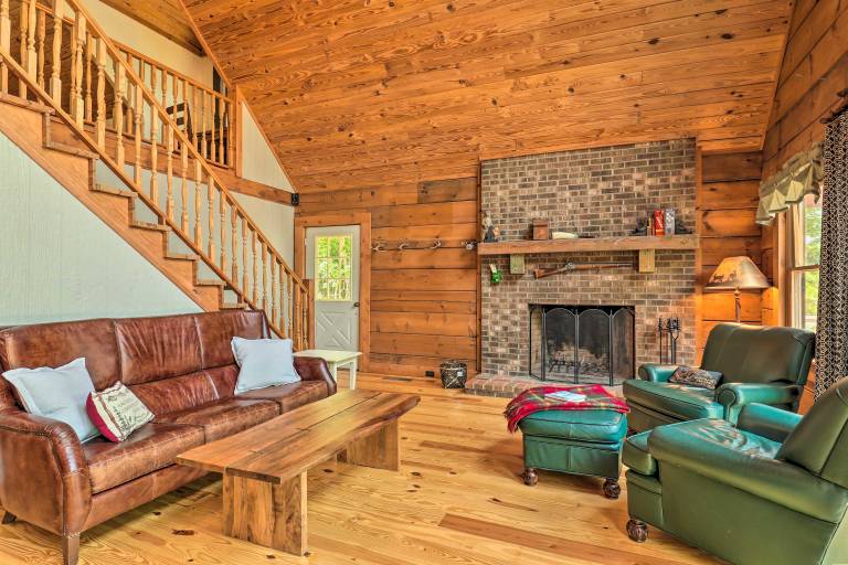 Deck Game Room Lakefront Landrum Cabin