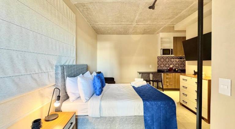 Holiday apartment with patio & yard in Olímpia