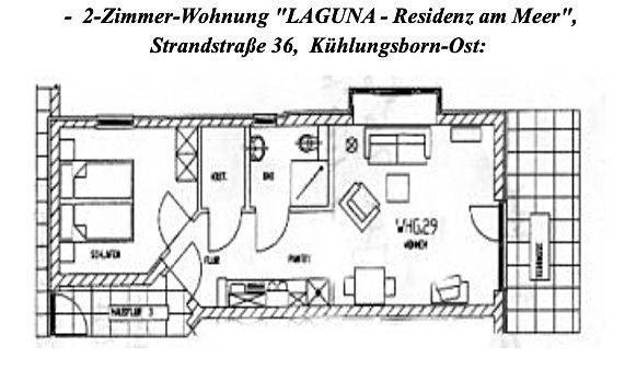 Res. Laguna WE 29: strandnahe 2-Zimmer-Fewo mit großer Terrasse — photo 4