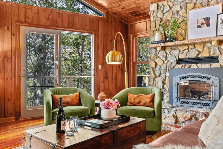 Lodge with barbeque, jacuzzi & sauna | Mountain view — photo 4