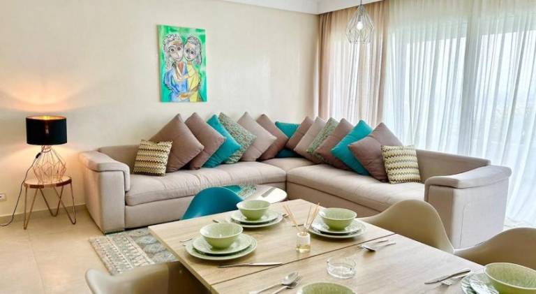 The Ocean Dream - 2 BR Pool and Beach Views in Tetouan