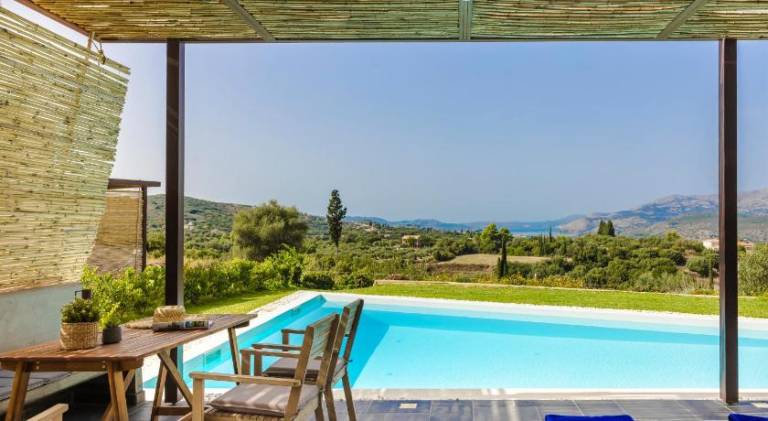 Fully equipped villa with yard, private pool & terrace | Suitable for remote work | Dogs allowed in Kefalonia