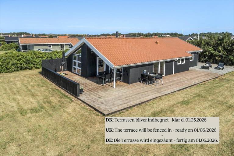 Vacation home with BBQ, patio & sauna in Harboore