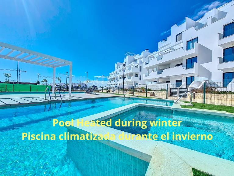Fully equipped beautiful rental apartment with heated pool, yard & patio | Pet-friendly in Murcia
