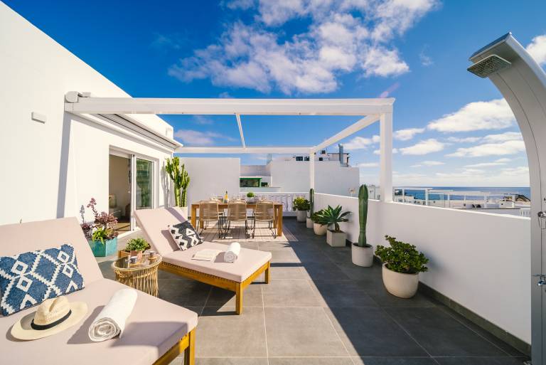 Ferienwohnung in Puerto del Carmen, Lanzarote f&uuml;r max. 4 Personen am Atlantik