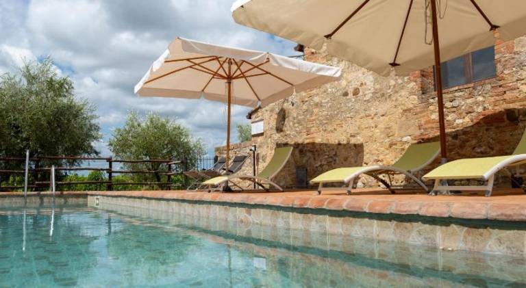 Serviced apartment with grill, private pool & garden in Castelnuovo Berardenga