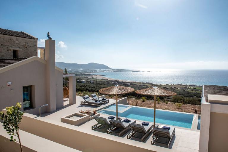 Exquisite Crete Villa Villa Ciele 3 Bedroom Private Pool Sea Views Kissamos — photo 2