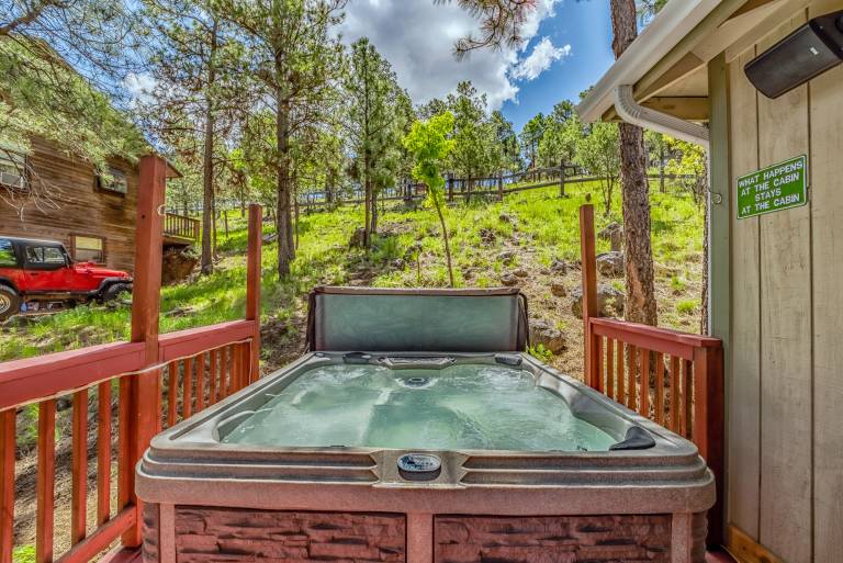 Cabin with grill & jacuzzi | Mountain view — photo 3