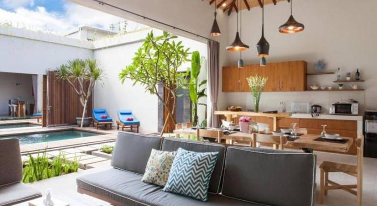 Modern Tropical 2BR Villa in Seminyak Kuta with Pool & Garden — photo 3