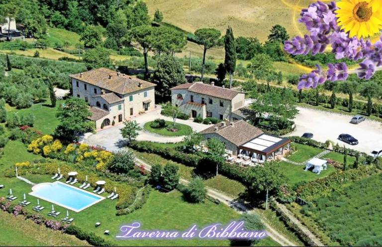 Agriturismo romantico Taverna di Bibbiano davanti a San Gimignano: Camera Iris — photo 3