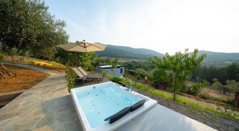 Villa with barbecue, terrace & hot tub in Scarlino