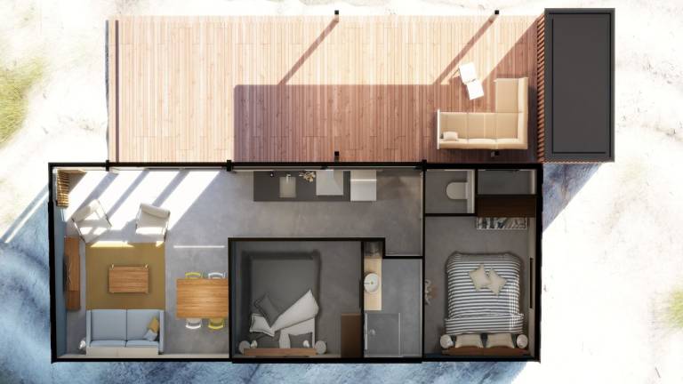 Ferienhaus für 6 Personen 50 m² in Hollum
