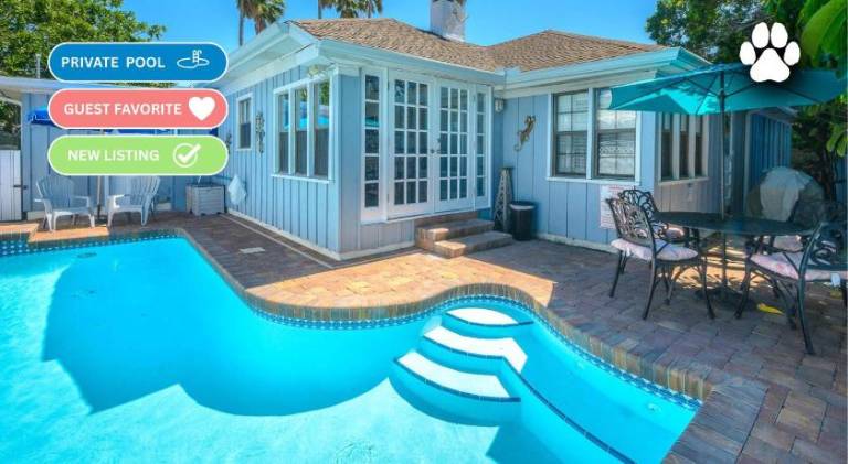 Pleasant house with pool | Next to the beach | Pets are welcome in Clearwater Beach, FL