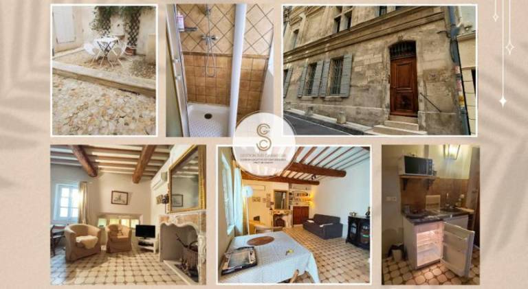 Rental apartment with patio in Arles