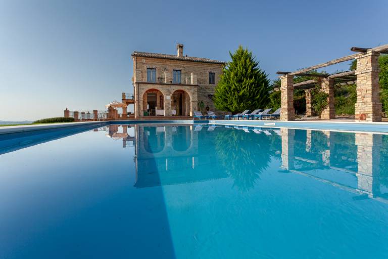 Ferienhaus in Smerillo, Monte San Martino f&uuml;r max. 10 Personen, 