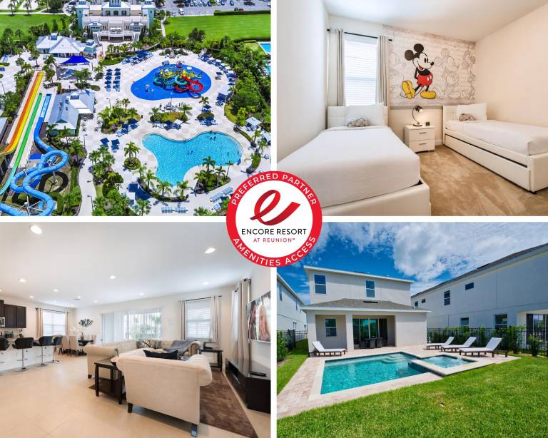 Inviting Home near Disney with Private Pool, Water Park & Resort Access at Encore Resorts Reunion - 7416MR in Osceola, FL