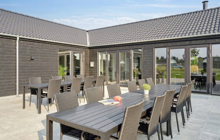 Ferienhaus mit Hund in Glesborg, Fjellerup Strand für max. 16 Personen