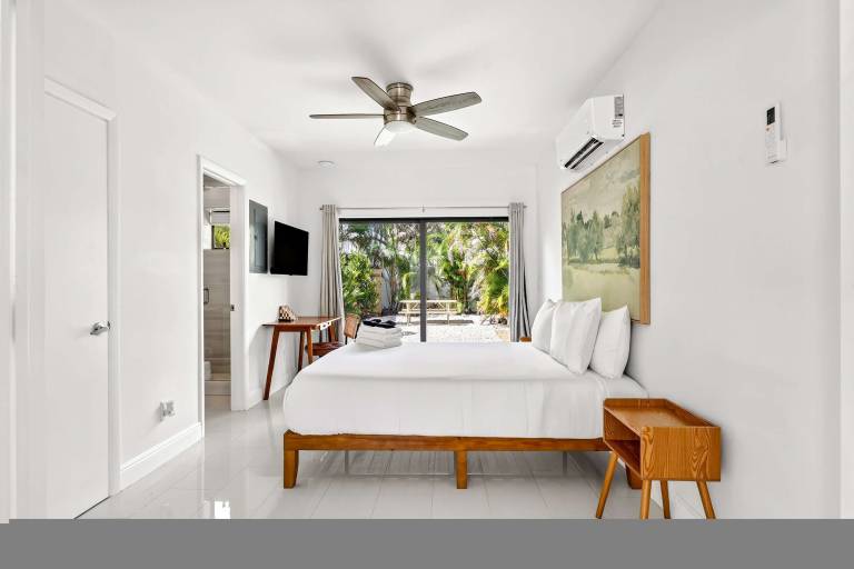 Sleek Kitchenette Queen Bed