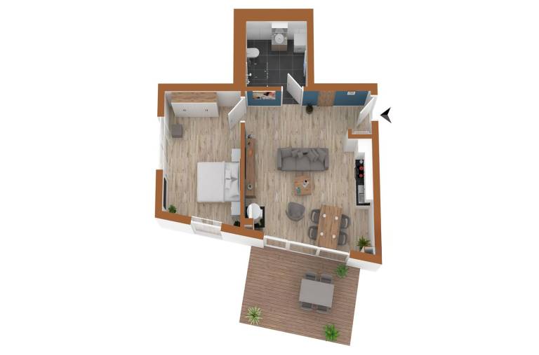 5 Sterne Ferienwohnung "Waldameise" mit Terrasse und Blick auf den Krakower See — photo 3