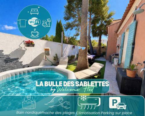 La Bulle des Sablettes, Maison avec Jacuzzi, Jardin & Mer a pied in La Seyne-sur-Mer